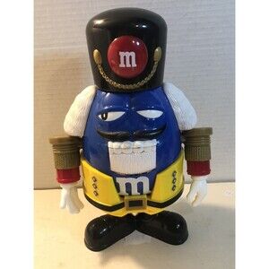 M&m Limited Edition Blue Nutcracker Sweet M&Ms Chocolate Candy Dispenser